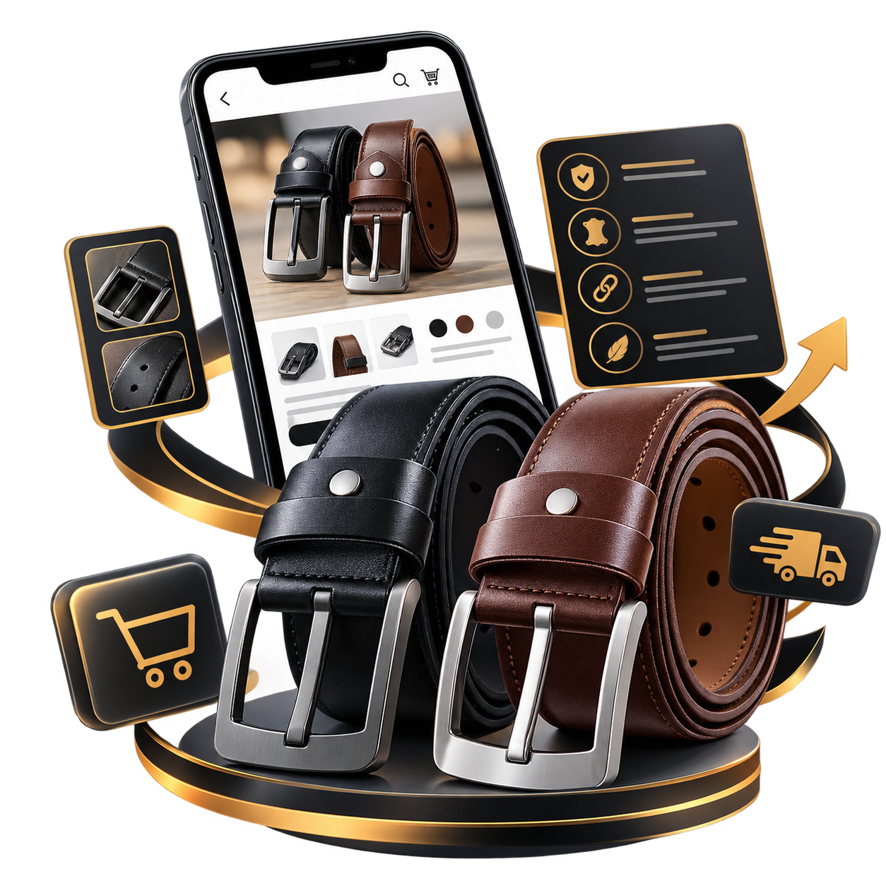 2 Pcs Belts  Landing Page