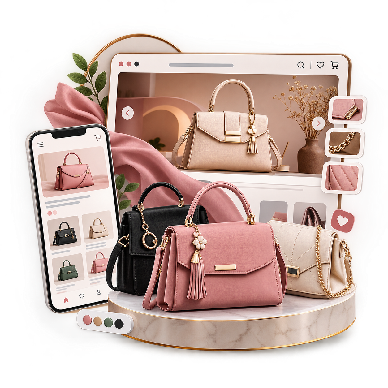 Ladies Hand Bag Landing Page