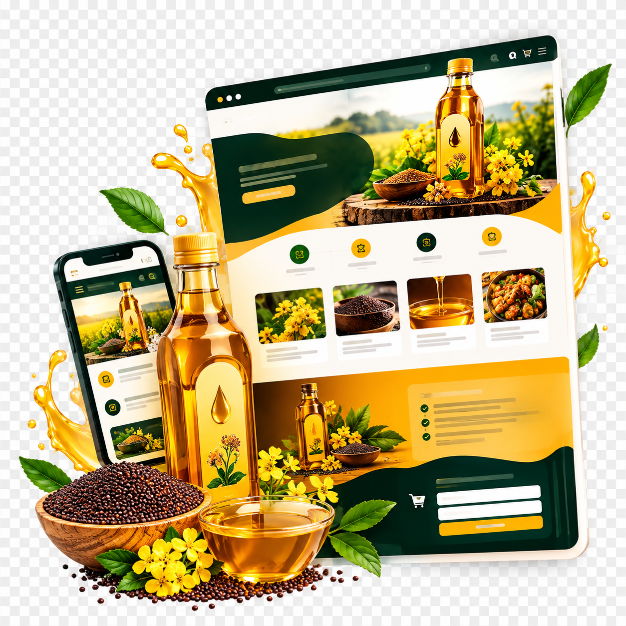 Mustard Oil Landing Page