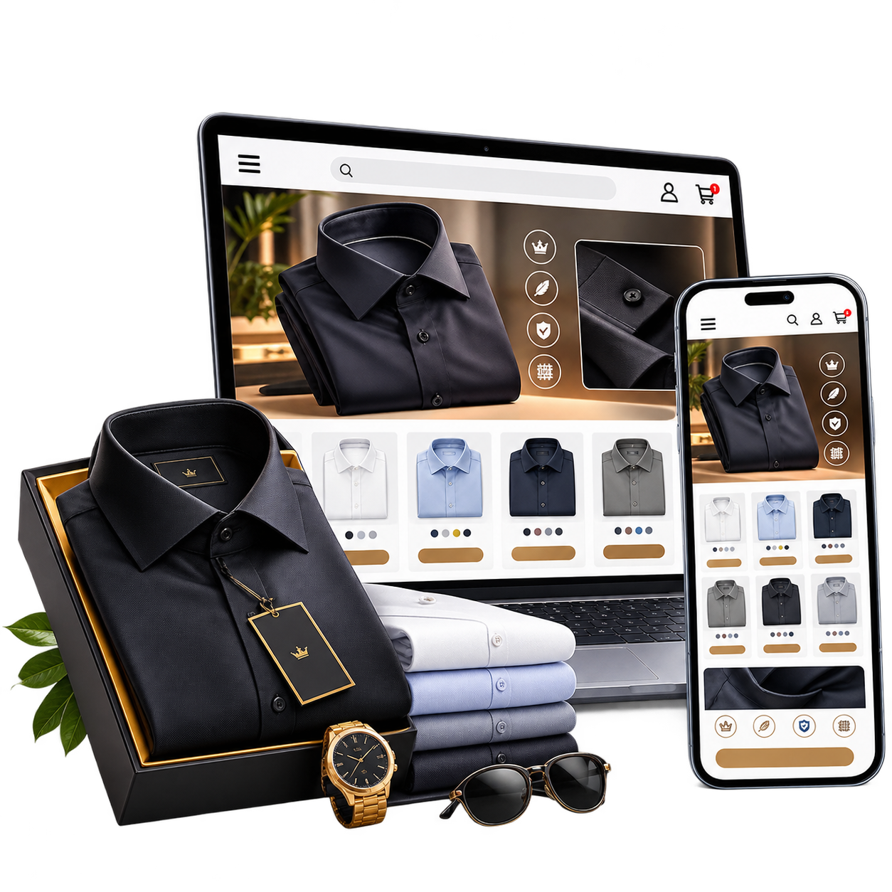 Smart Luxury Shirt Landing Page