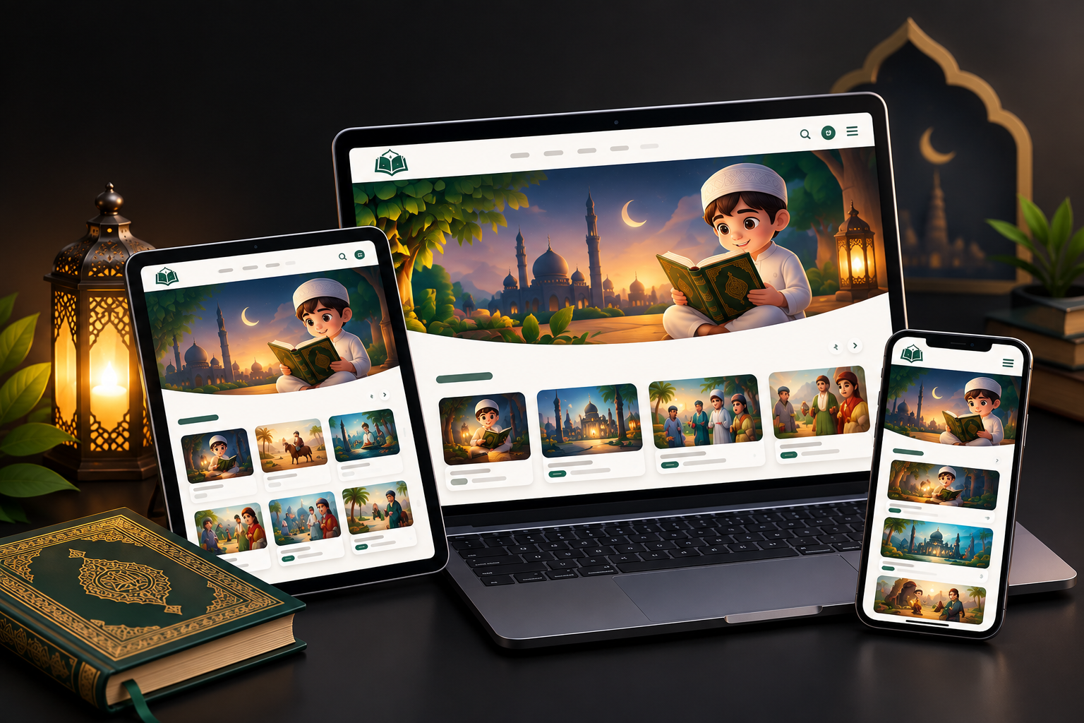 ছোটদের আল-কুরআন গল্প সিরিজ  Landing Page
