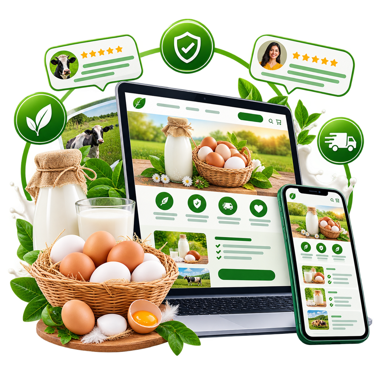 Milk & Egg Combo Pack Landing Page