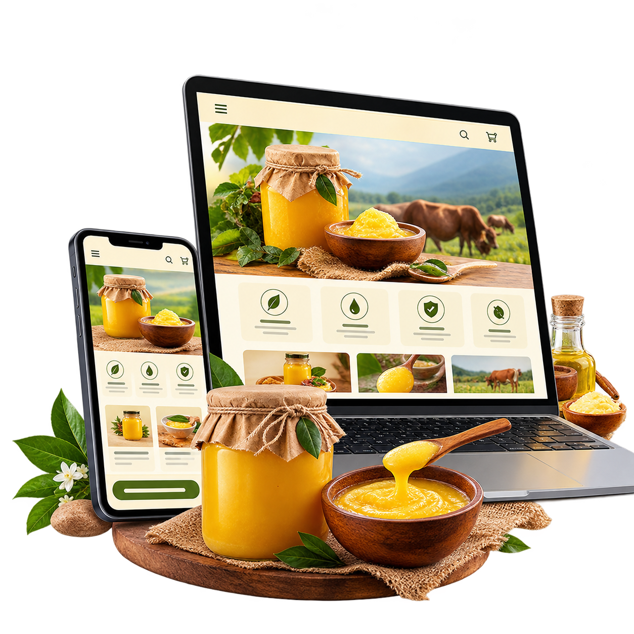 Ghee Selling Landing Page