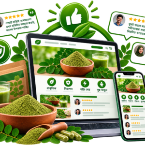 Moringa Powder – বাংলা Review Landing Page