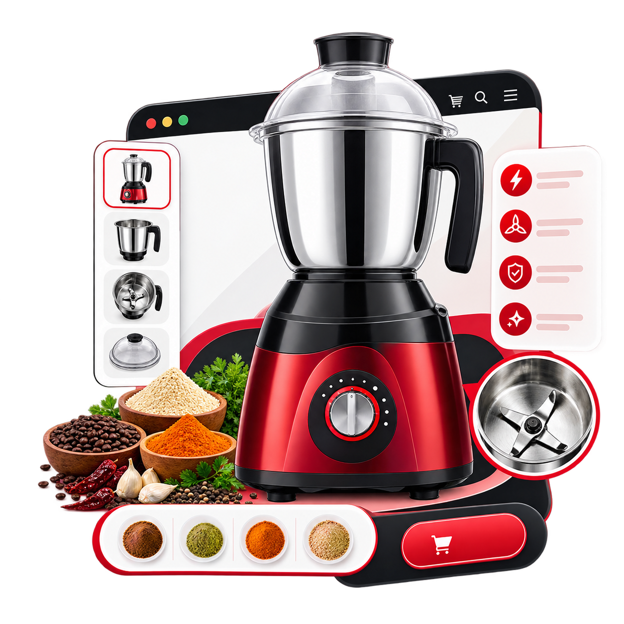 Original Smart Grinder Machine Landing Page
