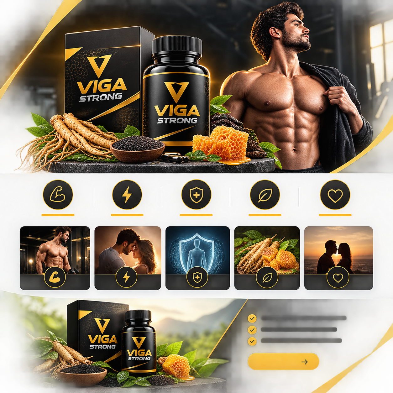 Viga Strong Landing Page