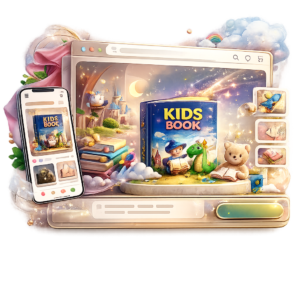 Kids Book Landing Page