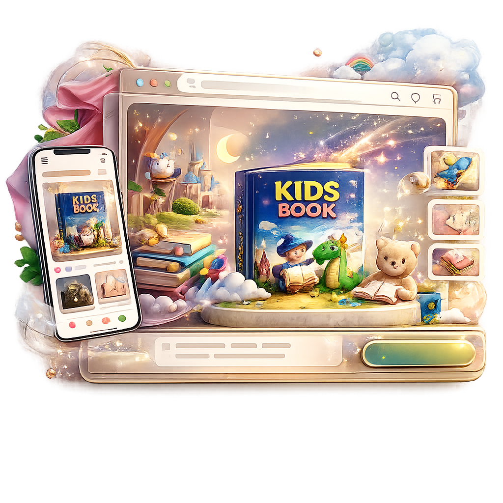Kids Book Landing Page