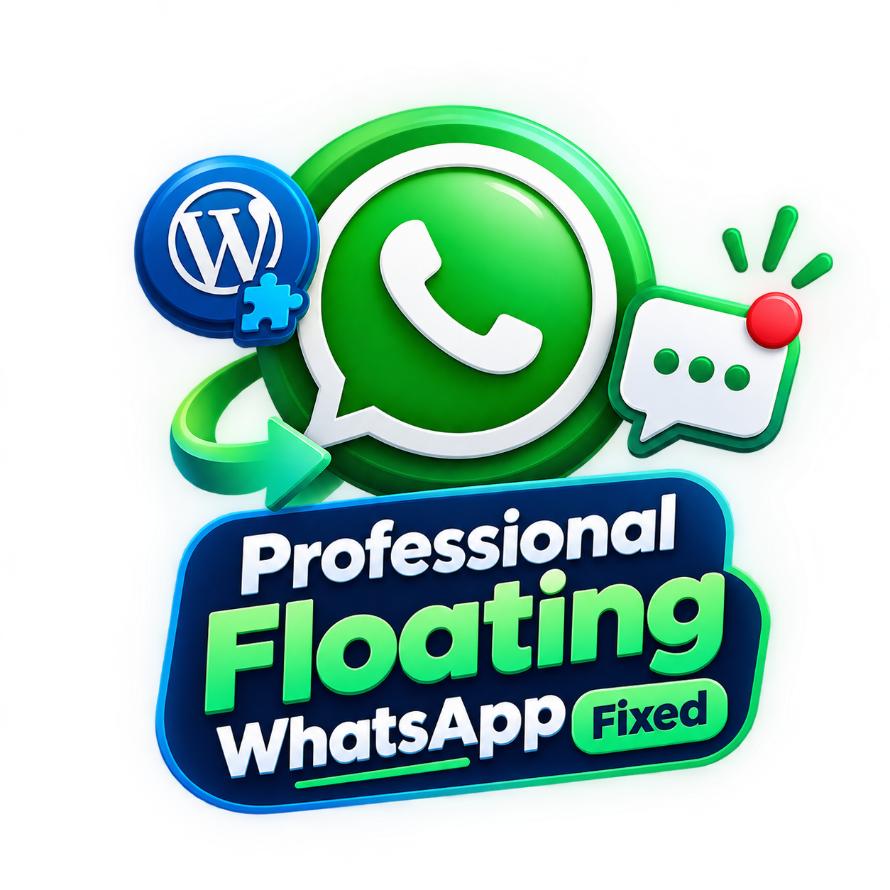 Professional Floating WhatsApp Fixed